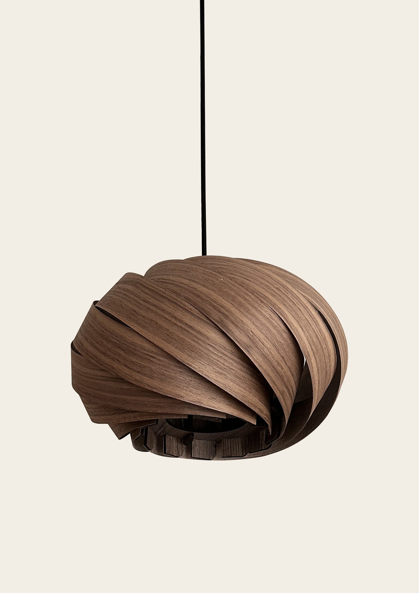 Wood Pendant Light, Handmade Lamp, Ceiling lamp, Home Decor, Walnut tree, Industrial Lamp, Wood Lampshade, Mid century modern, Kitchen light