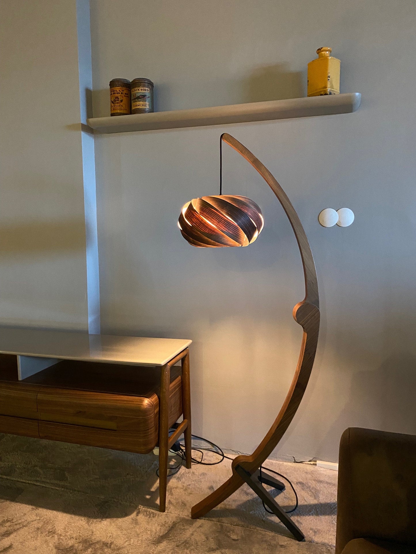 Floor lamp | Mid Century Modern lamp | Minimalist floor lamp | Driftwood lamp | Interior Design Floor Lamp Accent | Unique lamp |Modern Lamp