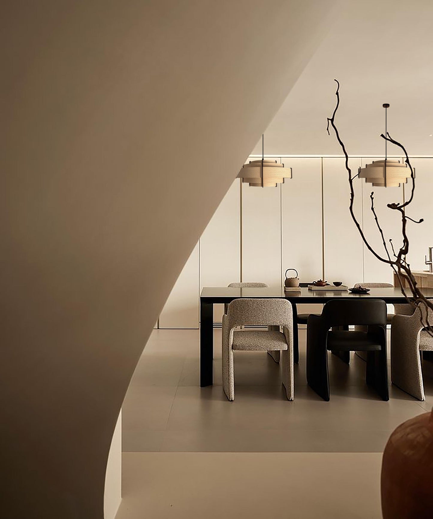 Wood Pendant Light | Handmade Lamp | Ceiling lamp | Home Decor | Industrial Lamp | Wood chandelier | Dining table lamp | Mid century modern