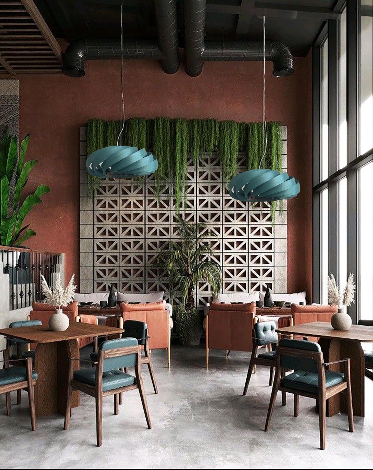 Green Chandelier, Pendant light, Tall Chandeliers, Handmade Lamp, Ceiling lamp, Home Decor, Outdoor string lights, Wood chandelier, Modern