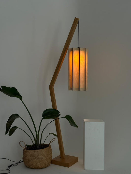 Wood floor lamp | Mid Century Modern | Minimalist floor lamp | Driftwood lamp | Farmhouse Lamp | Tall Lamp | Rustic Floor Lamp | Unique lamp